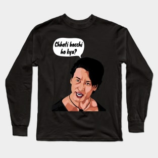 Cchoti Bacchi Ho Kya Funny Viral Meme Hindi Movie Dialogue Heropanti Tiger Shroff Long Sleeve T-Shirt